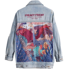 Load image into Gallery viewer, Jurassic world Jeans Jacket Women