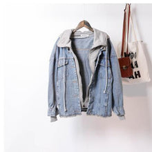 Load image into Gallery viewer, Spring Loose Zipper Jeans Jacket Women