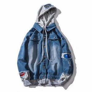 Oversize Denim Jeans Jacket Men