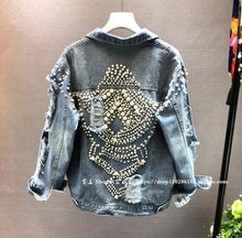 Load image into Gallery viewer, Vintage Jeans Jacket Women